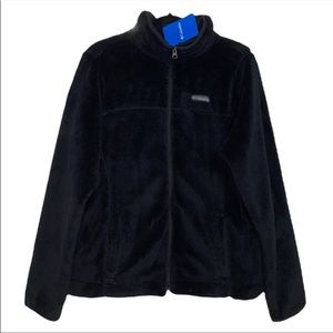 NWT Columbia Black Full Zip Fleece - Black - Size L